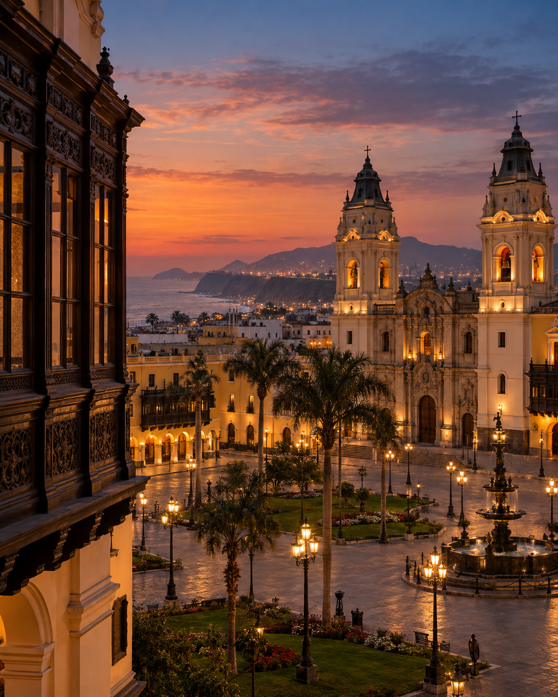 Lima al atardecer
